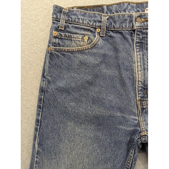 Vintage Levis 505 Jeans Mens 36x30 Blue Regular Fit Straight Leg Medium Wash 90s - Picture 2 of 15